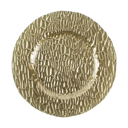 Jiallo 13 in. Frankford Charger Plates, Gold - Set of 4 31165